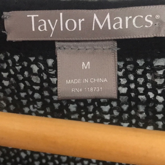 Taylor Marc’s Sequined Black Sweater - Picture 4 of 6